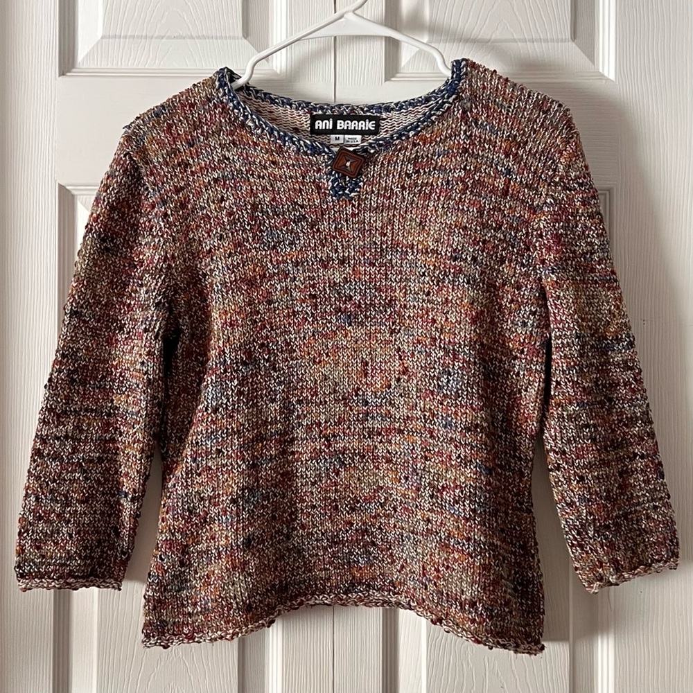 Ani Barrie Vintage Multicolor Knit Sweater